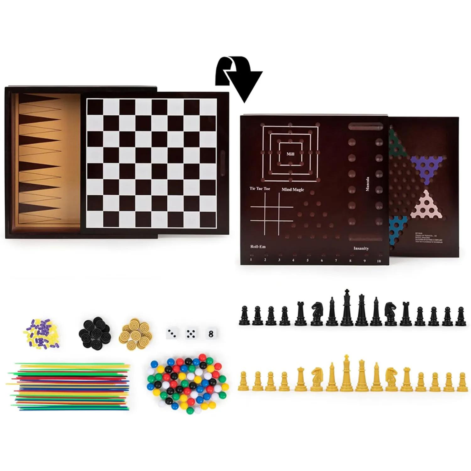 JUEGO DE MESA FAMILIAR - SET DE 10 JUEGOS - 6065366 - 2