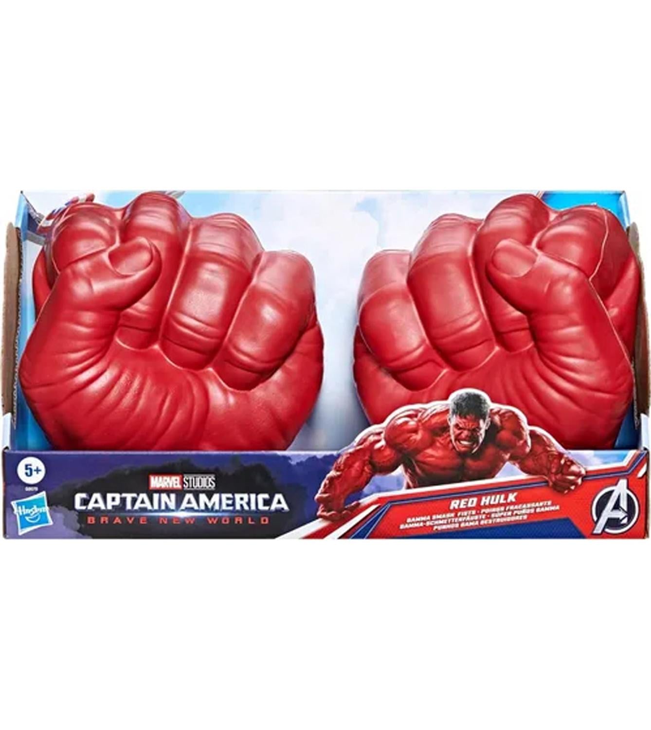 GUANTES SÚPER PUÑOS HULK EN COLOR ROJO - 1