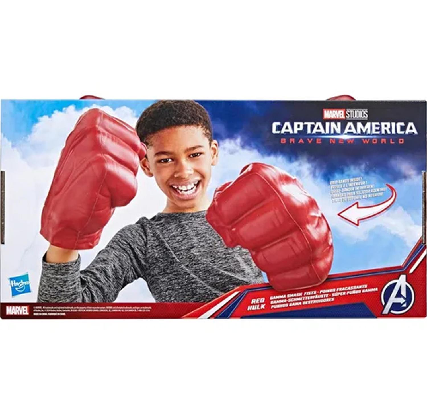 GUANTES SÚPER PUÑOS HULK EN COLOR ROJO - 6