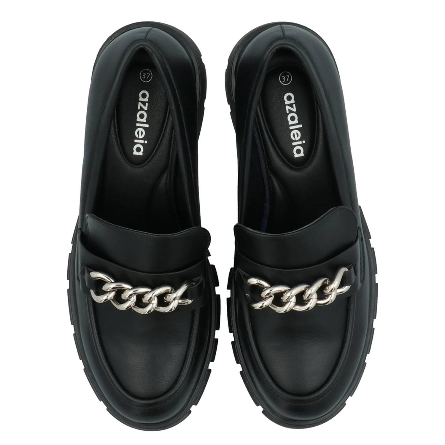 MOCASÍN MUJER EN COLOR NEGRO LEES - AZALEIA - AZ210011245-411 - 4