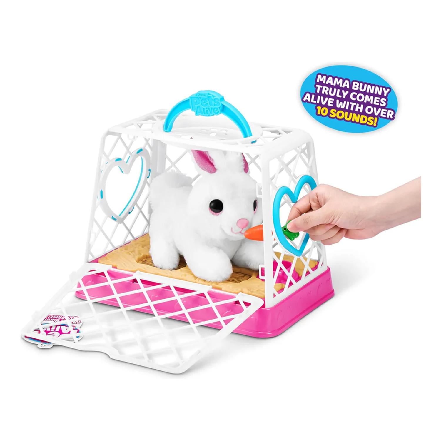 TOY PETS ALIVE MAMA BUNNY & BABY SURPRISE ZURU - 3