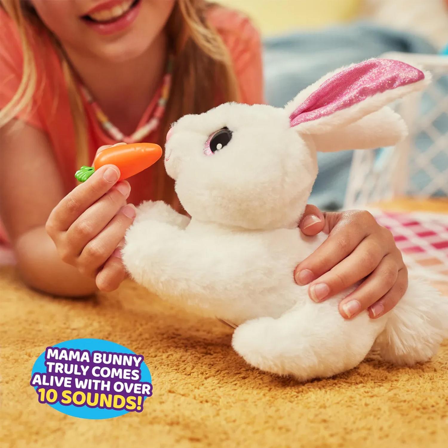 TOY PETS ALIVE MAMA BUNNY & BABY SURPRISE ZURU - 5