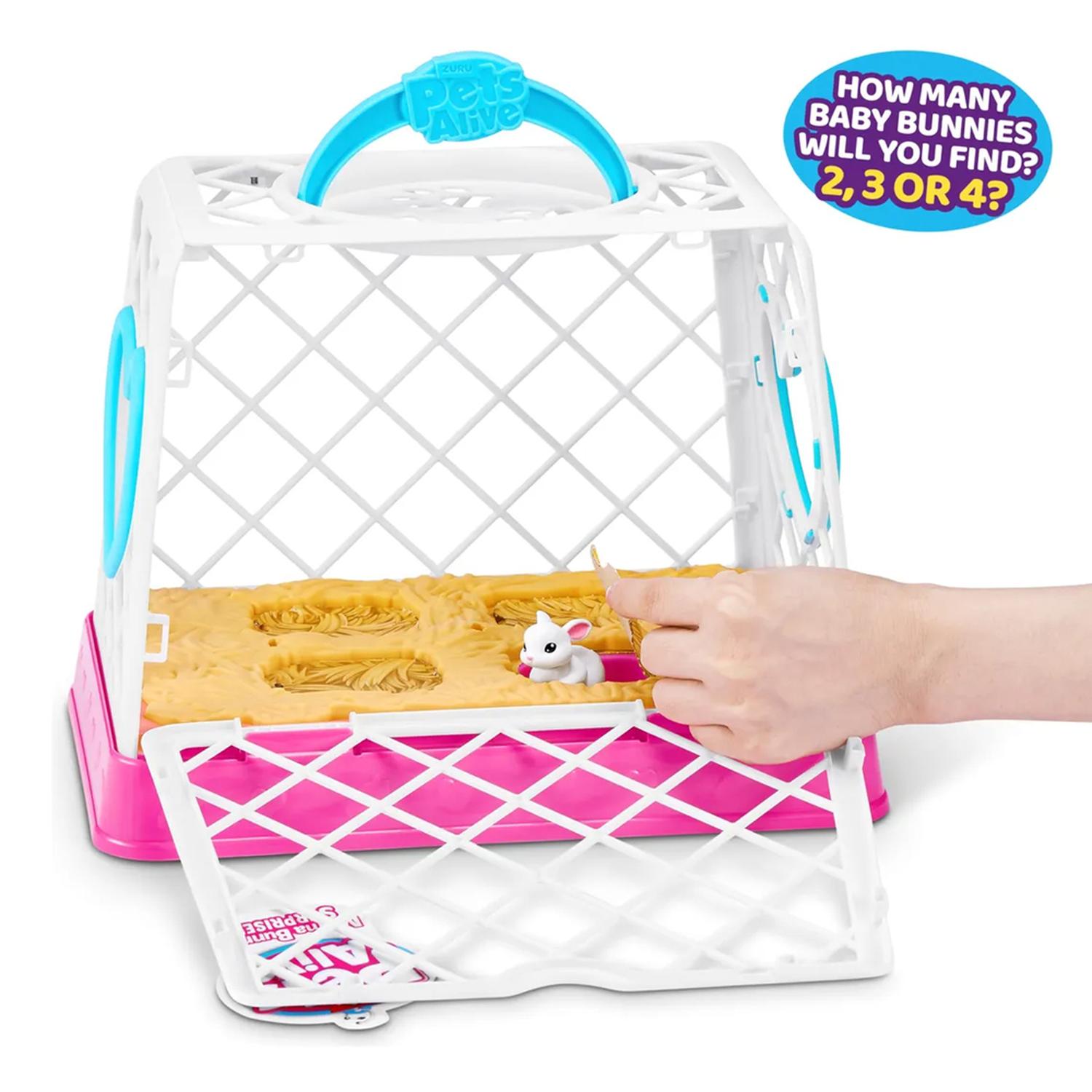 TOY PETS ALIVE MAMA BUNNY & BABY SURPRISE ZURU - 6