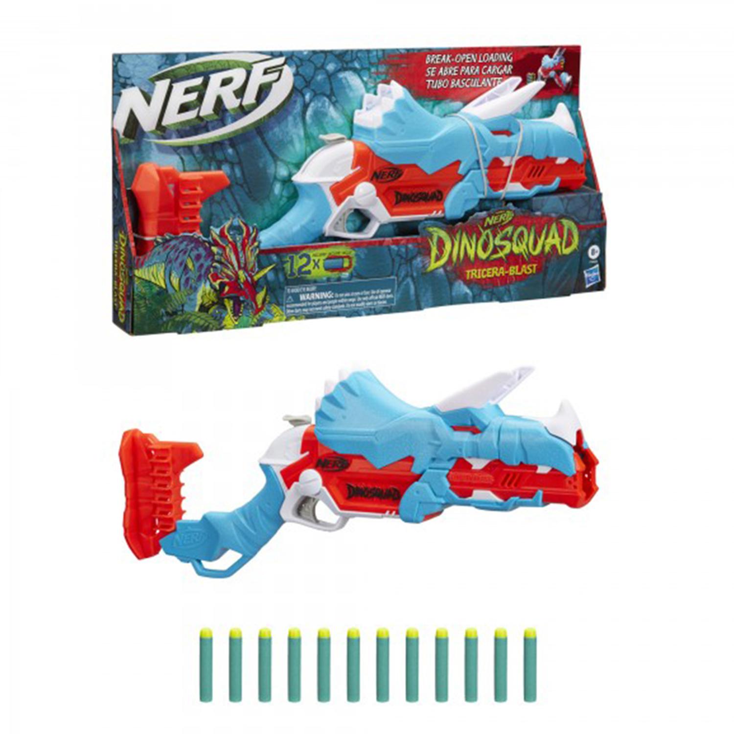 LANZADOR NERF DINOSQUAD TRICERA-BLAST HASBRO - 3