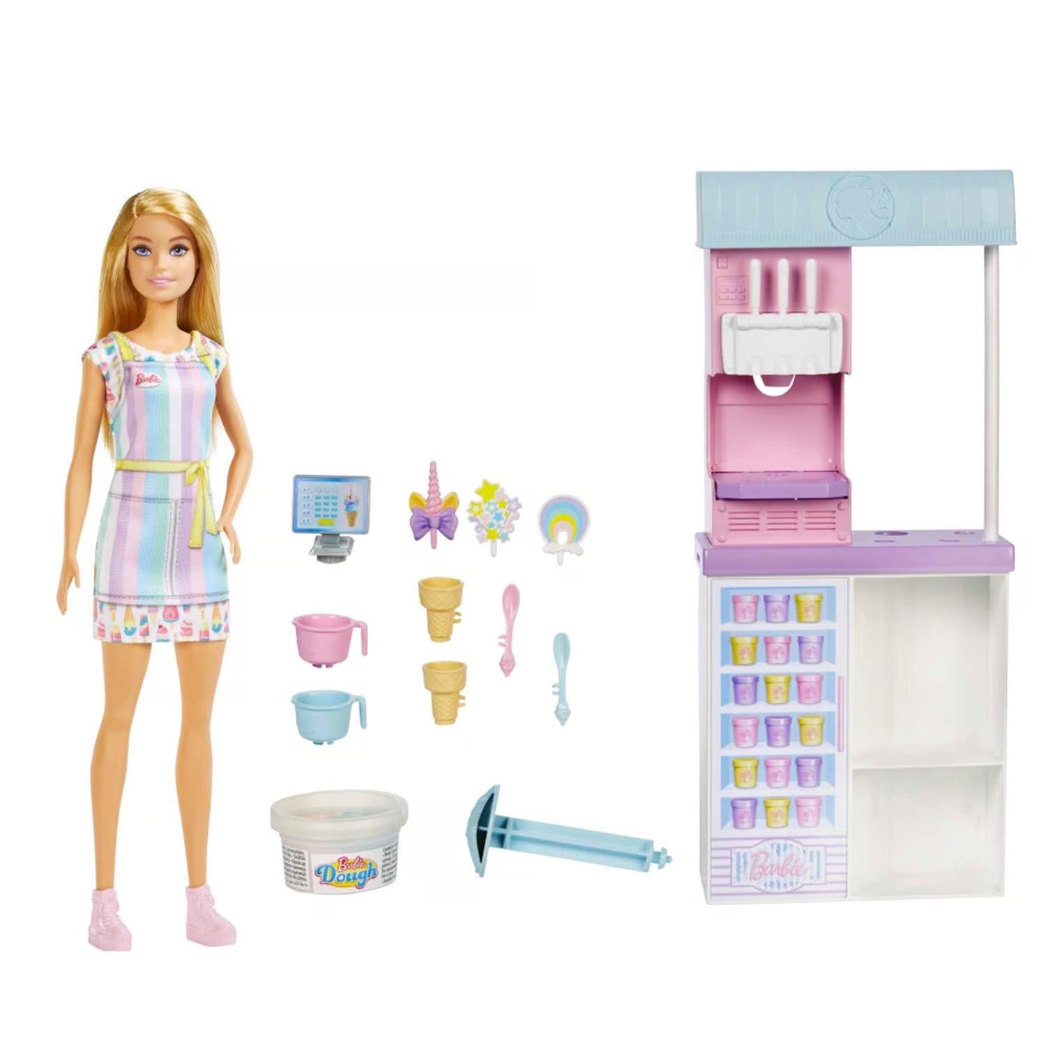BARBIE PROFESIONES SET DE HELADERIA MATTEL - 2