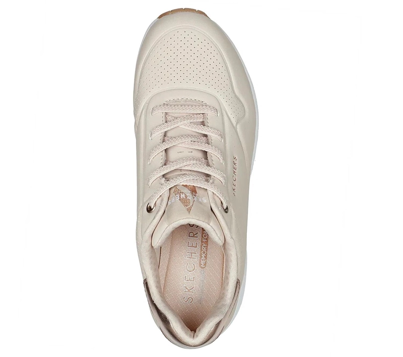 ZAPATILLA SKECHERS MUJER SHIMMER AWAY 155196 NAT - 3