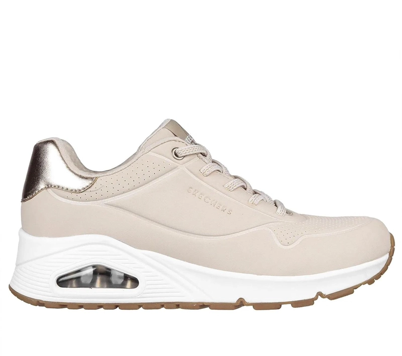 ZAPATILLA SKECHERS MUJER SHIMMER AWAY 155196 NAT - 5