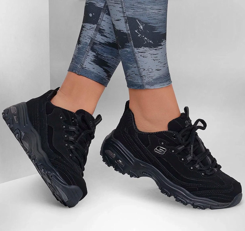 ZAPATILLAS MUJER SKECHERS D'LITES - PLAY ON 11949/BBK - 2