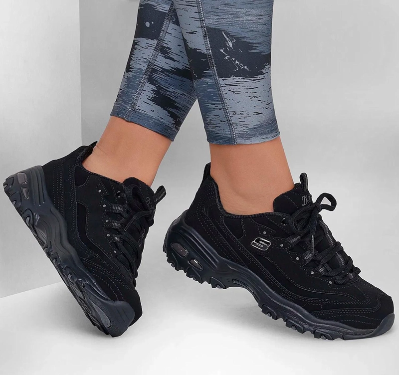 ZAPATILLAS MUJER SKECHERS D'LITES - PLAY ON 11949/BBK - 2