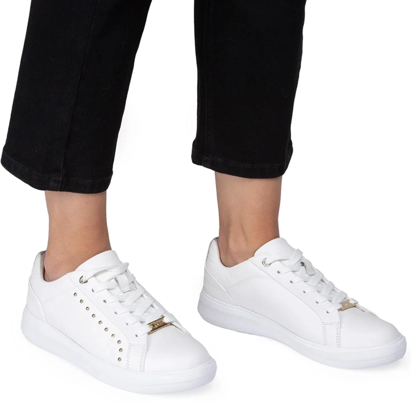 ZAPATILLA CUERO BLANCO - GACEL ROSALIA 660582 - 5