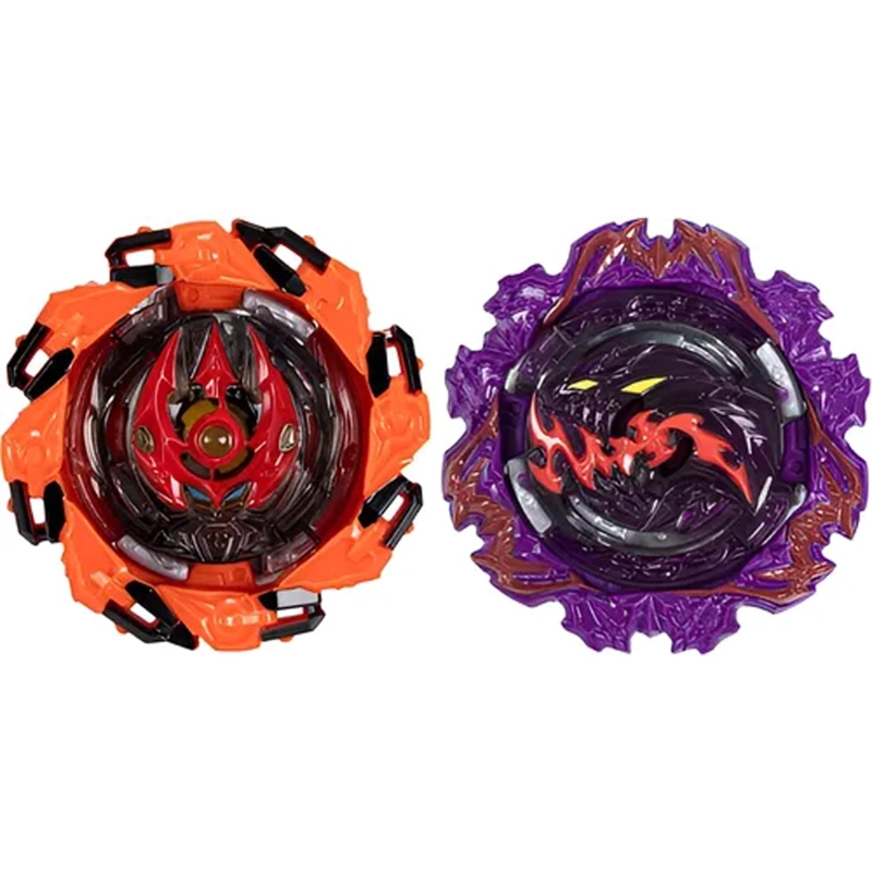 BEYBLADE - CHAIN POSEIDON P8 VS AMBUSH NYDDGOHOG N8 - HASBRO COLOR ROJO/VIOLETA - 2