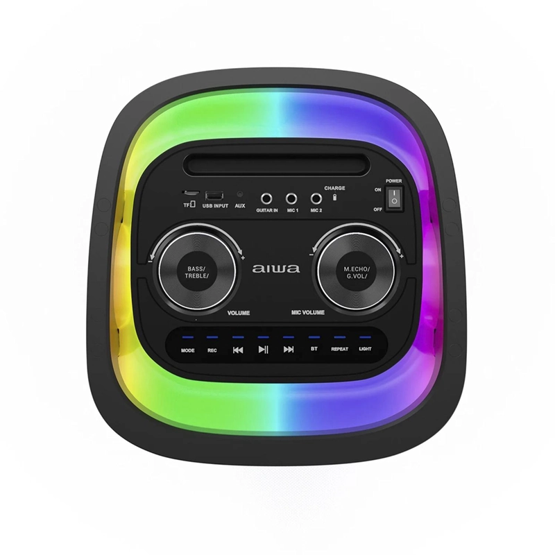 PARLANTE BLUETOOTH PORTATIL AIWA TWS LED AW-POH5D NEGRO - 3