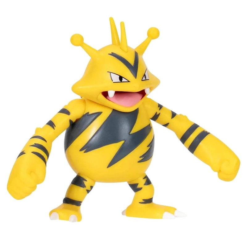 SET FIGURAS DE BATALLA POKEMON - CATERPIE - ELECTABUZZ - ROCKRUFF PKW3892 - 3