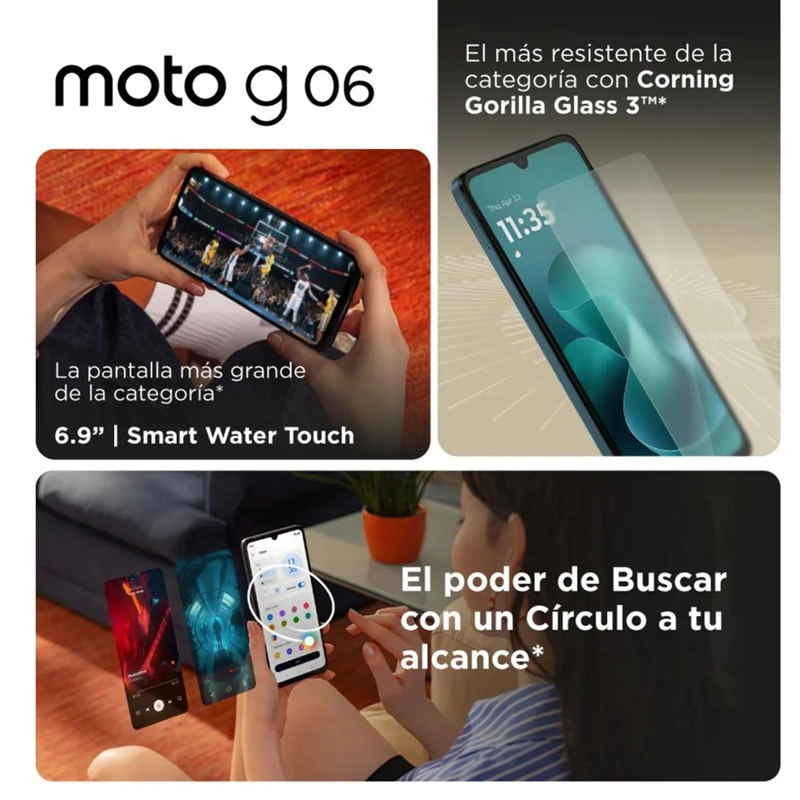 MOTOROLA G06 AZUL 4GB RAM 128GB ROM CE110MOT83 - 4