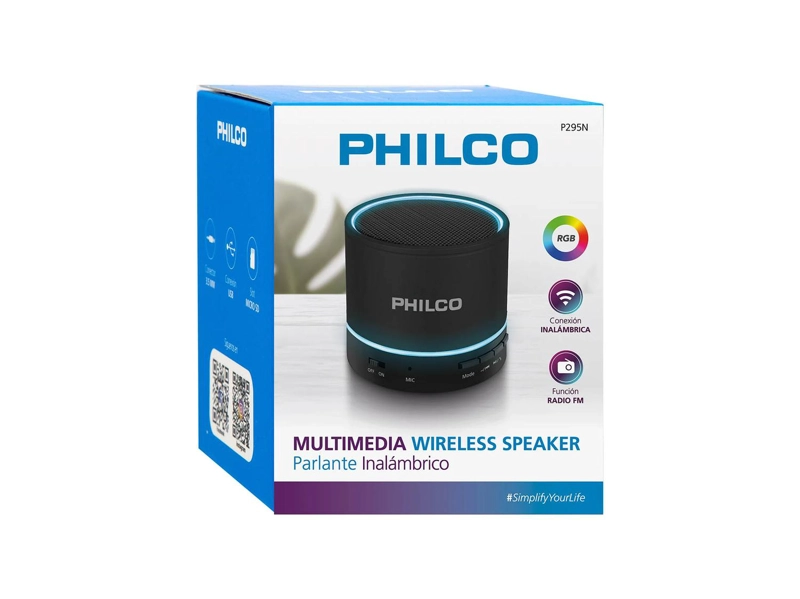 PARLANTE PORTATIL BLUETOOTH-USB P295 BLACK - 1