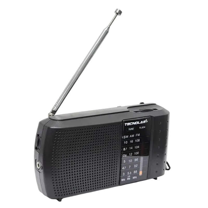 RADIO PORTATIL AM-FM TECNOLAB TL634 NEGRO 3W - 2