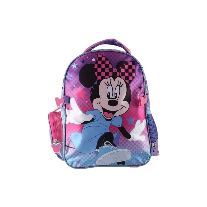 SET MOCHILA DE SATIN CON LONCHERA MINNIE 14 MULTICOLOR - 2
