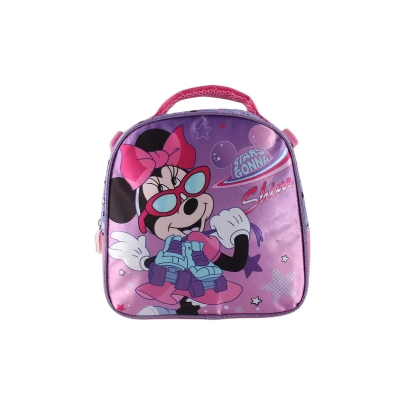 SET MOCHILA DE SATIN CON LONCHERA MINNIE 14 MULTICOLOR - 4