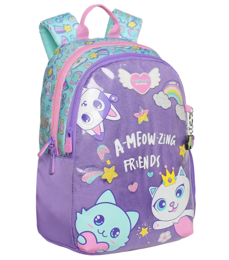 MOCHILA BIONICA CAT PRINTS MENTA - HEAD 890434 - 1