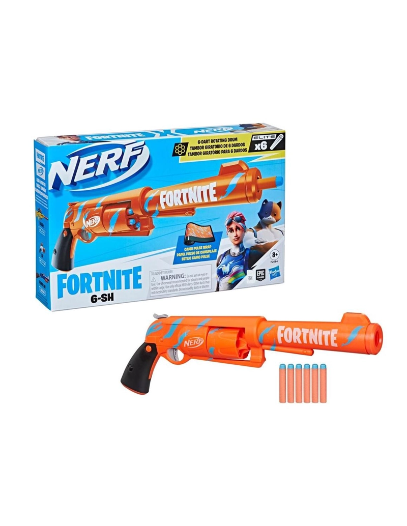 LANZADOR HASBRO NERF FORTNITE 6-SH CAMUFLAJE - 2