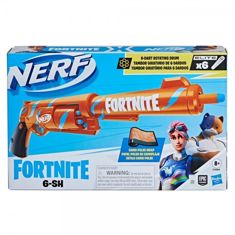 LANZADOR HASBRO NERF FORTNITE 6-SH CAMUFLAJE - 3