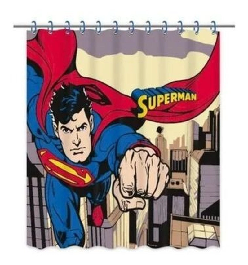 CORTINA DE BAÑO SUPERMAN 180 X 180 CMS - 1
