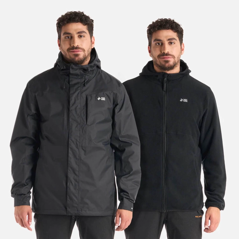 CHAQUETA HOMBRE CORTEZA NEGRO HAKA HONU - 1