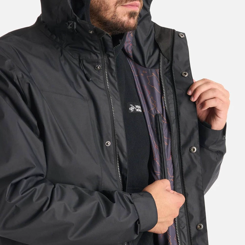 CHAQUETA HOMBRE CORTEZA NEGRO HAKA HONU - 5