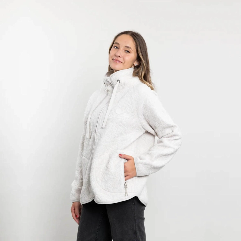 POLERON POLAR SHERPA TEXTURA HOT PRINT CRUDO CW8787 - 1