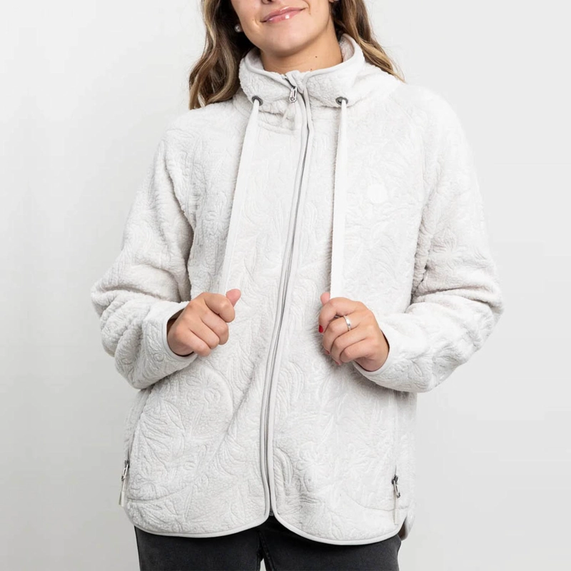 POLERON POLAR SHERPA TEXTURA HOT PRINT CRUDO CW8787 - 2
