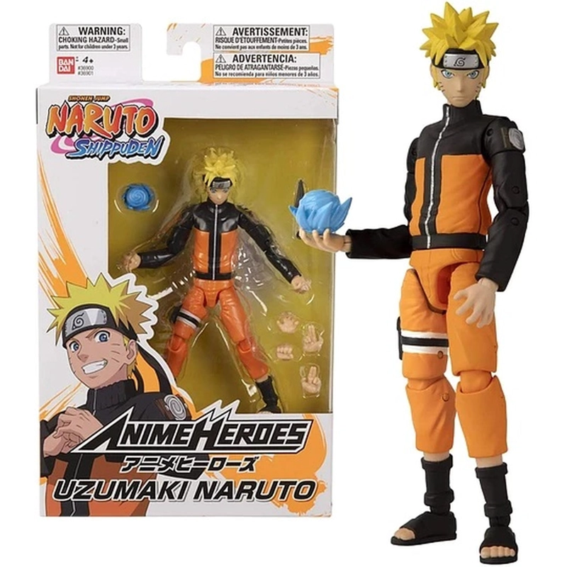 FIGURA ANIME HEROES BANDAI NARUTO UZUMAKI - 1