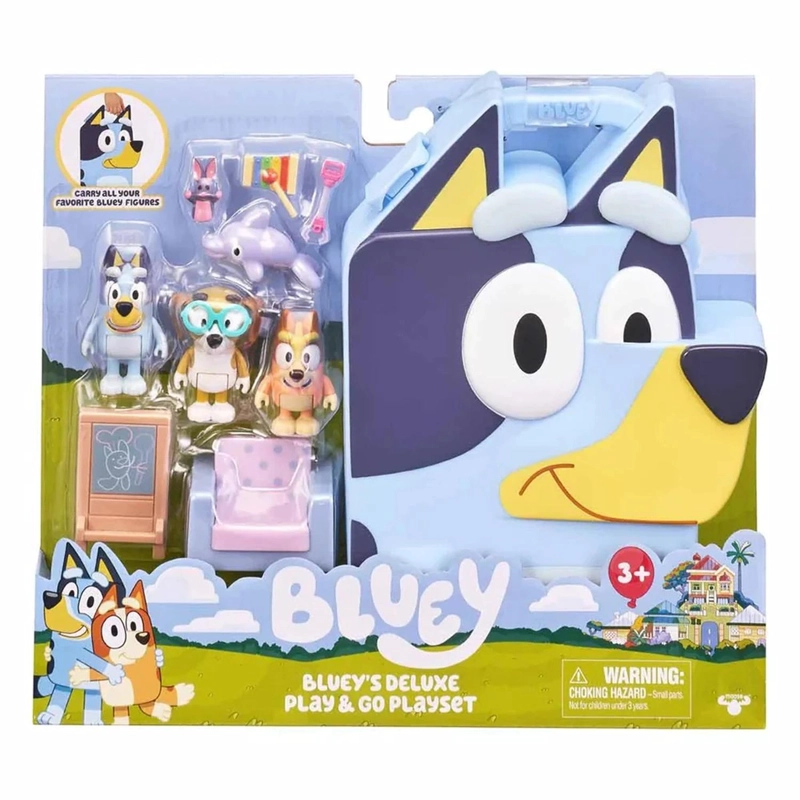 BLUEY MALETA PARA JUGAR Y LLEVAR FIGURAS INCLUIDAS - 1