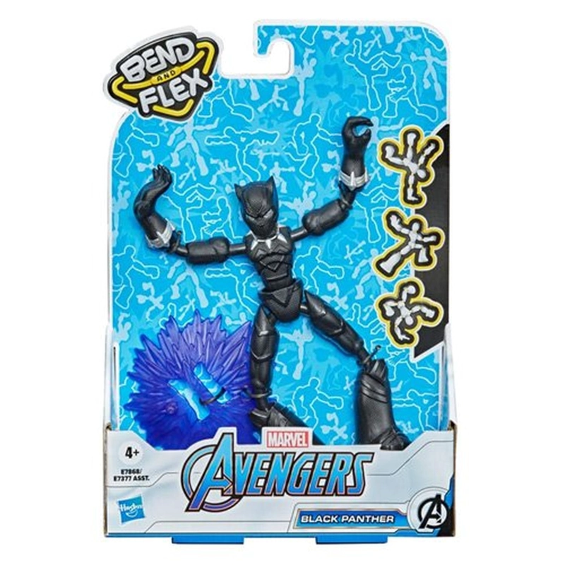 BLACK PHANTER MARVEL AVENGERS BEND AND FLEX HASBRO - 2