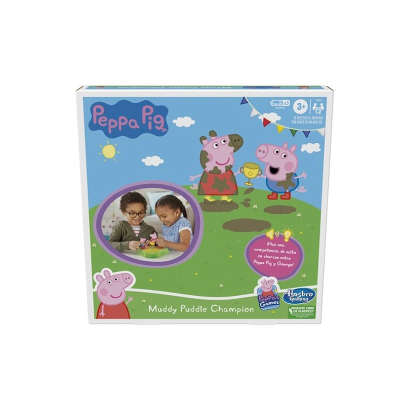 JUEGO DE MESA GAMING PEPPA PIG MUDDY PUDDLES HASBRO - 1