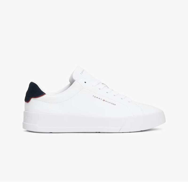 ZAPATILLAS TOMMY HILFIGER TH COURT LEATHER DETAIL ESSENTIAL BLANCO/CIELO DESE RTICO 53670LD - 1