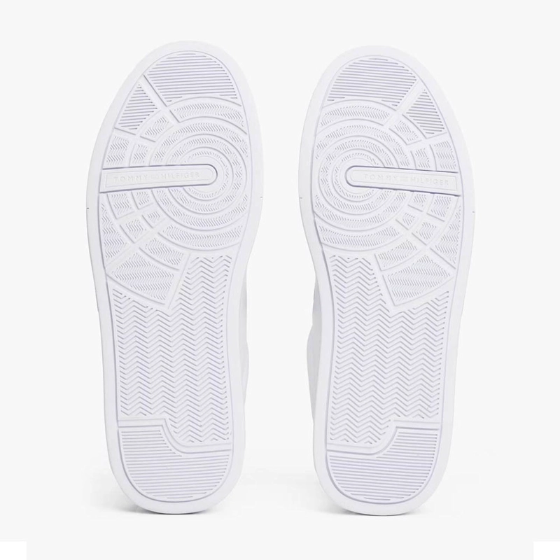 ZAPATILLAS TOMMY HILFIGER TH COURT LEATHER DETAIL ESSENTIAL BLANCO/CIELO DESE RTICO 53670LD - 4