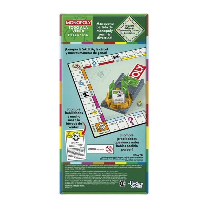 EXPANSION JUEGO DE MESA MONOPOLY TODO A LA VENTA - 2