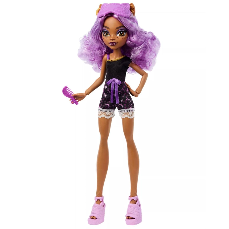 MONSTER HIGH MUÑECA REVEAL PIJAMAS CLAWDEEN WOLF JGM42 - 1