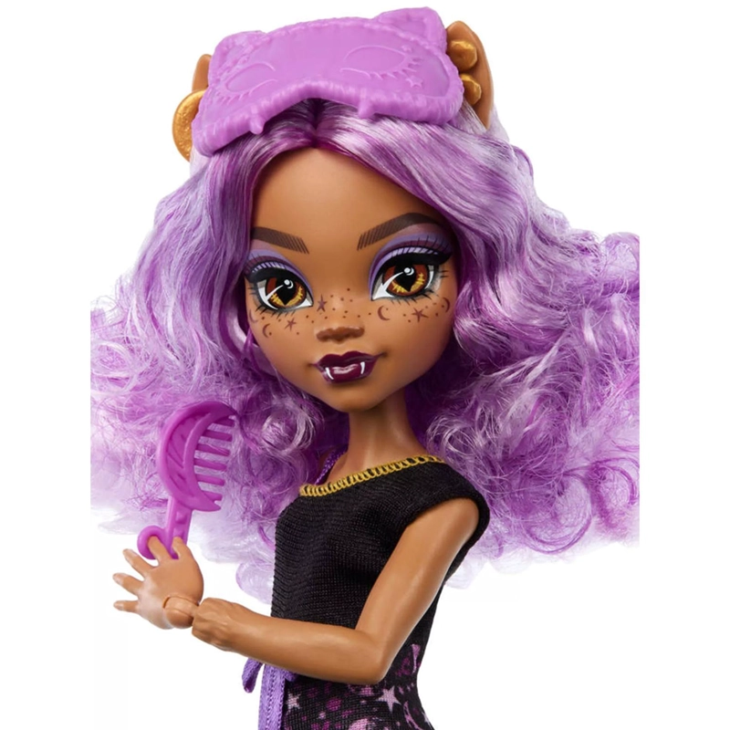 MONSTER HIGH MUÑECA REVEAL PIJAMAS CLAWDEEN WOLF JGM42 - 2