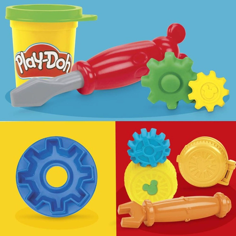 SET PLAY-DOH MICKEY MOUSE PLAYHOUSE G2326 MICKEY Y GARAJE - 2