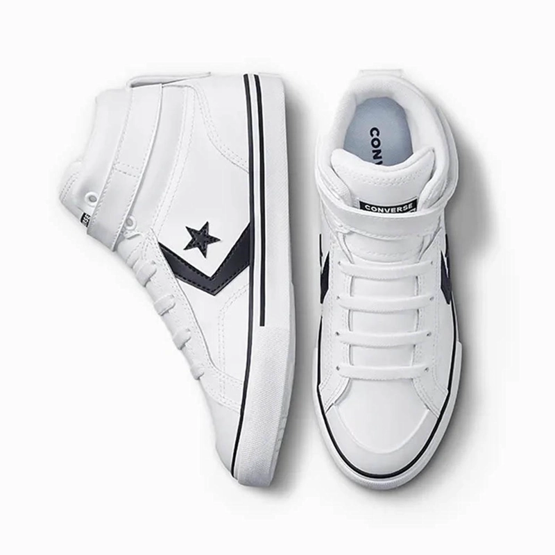 ZAPATILLA CONVERSE CAÑA ALTA PRO BLAZE STRAP CUERO NIÑOS A01071C - 4