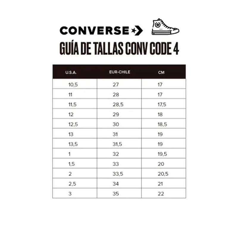 ZAPATILLAS CONVERSE CAÑA BAJA CHUCK TAYLOR ALL STAR EVA LIFT INFANTIL 372861C - 5