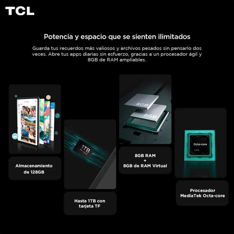 TABLET TCL NXTPAPER 11 GEN2 8GB RAM 128GB CON FLIP CASE Y LAPIZ 9465X6-2CLCCL11-1 - 4