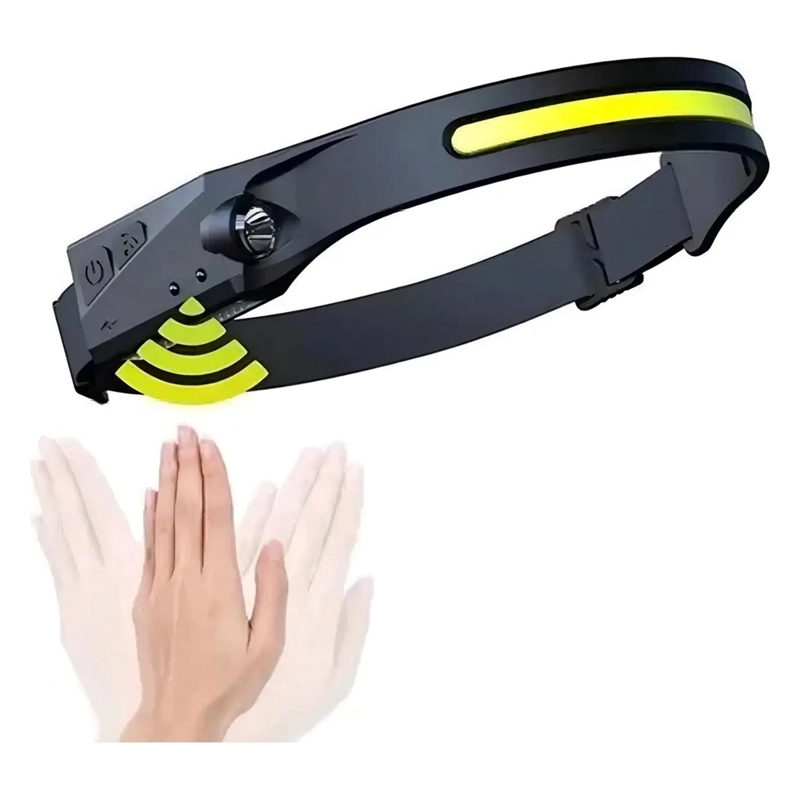 LINTERNA LED DE CABEZA CON SENSOR ENCENDIDO SIN MANOS TECNOLAB - 2