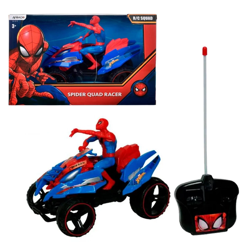 VEHICULO CONTROL REMOTO SPIDERMAN QUAD RACER - 3