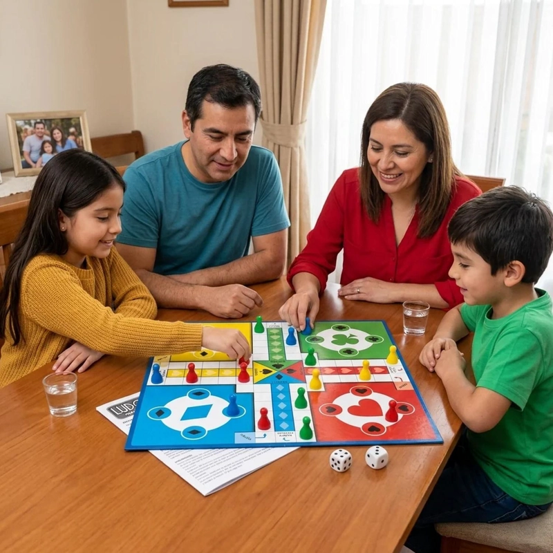 JUEGO DE MESA FAMILIAR LUDO CLASICO - 2