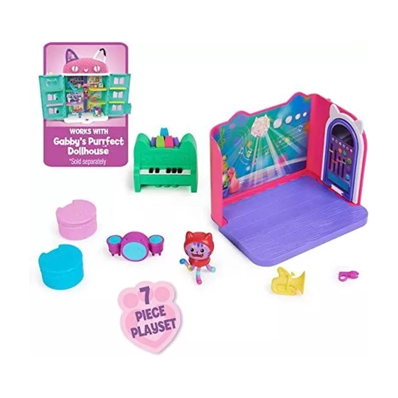 GABBY'S DOLLHOUSE - SALA DE MUSICA INCREIBLE DE DANIEL JAMES CATNIP 6069300 - 2