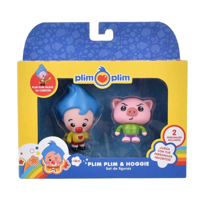 SET DE FIGURAS PLIM PLIM - PLIM PLIM Y HOGGIE - 2