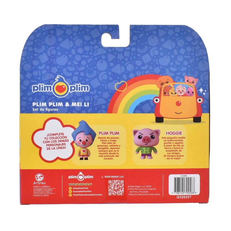 SET DE FIGURAS PLIM PLIM - PLIM PLIM Y HOGGIE - 3