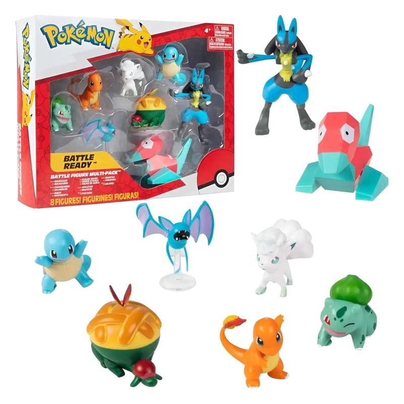 PACK 8 FIGURAS POKEMON BATTLE READY PKW2542 - 1